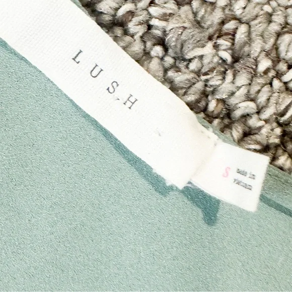 Lush Mint Green Cold Shoulder Top - Picture 4 of 6